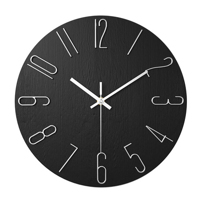Wandklok Modern Stil Quartz 30cm Kunststof Woonkamer Minimalistisch | Restfield