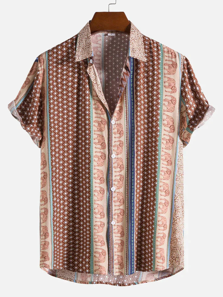 Oliver - Chemise manches courtes imprimé éléphant