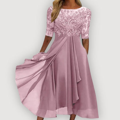 Paula | Elegancka Sukienka Chiffonowa