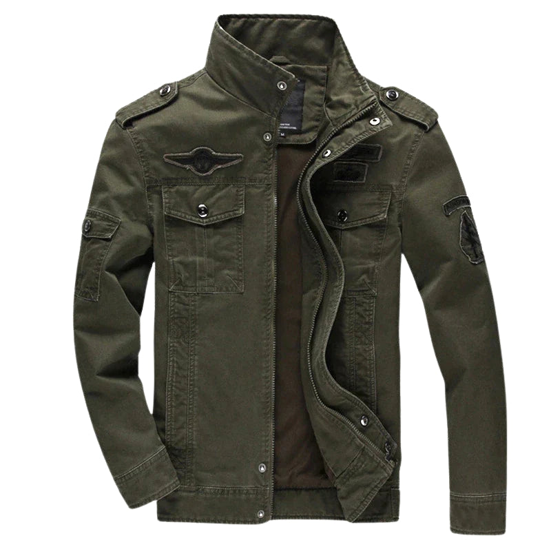 Veste à manches longues avec fermeture éclair et multiples poches