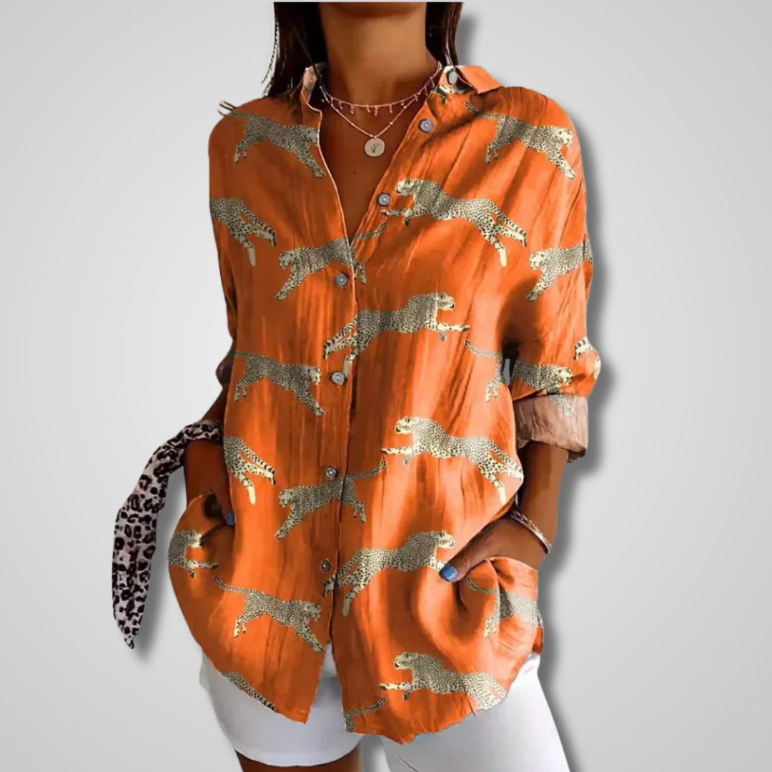 Vintage-Inspired Loose Summer Shirt