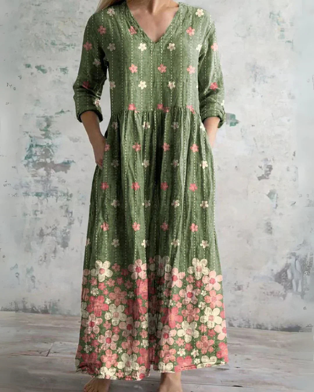 Clara™ | Komfort Floral Maxi Kleid