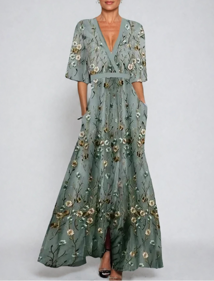 June | Embroidered Maxi Dress