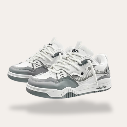 Sneakers für Herren mit weißem Schnürsenkel für Alltag, Freizeit und urbanes Tragen