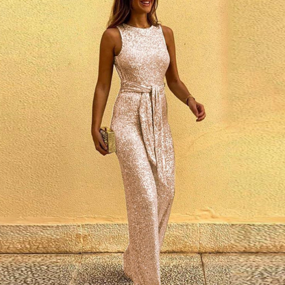 Ärmelloser Party-Jumpsuit Damen – Figurbetont & Festlich – Amira