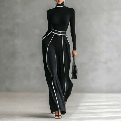 Natalia - Dopasowany komplet z eleganckimi detalami