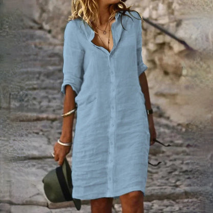 Stylisches Damen Freizeitkleid aus weichem Material – Figurbetont, vielseitig