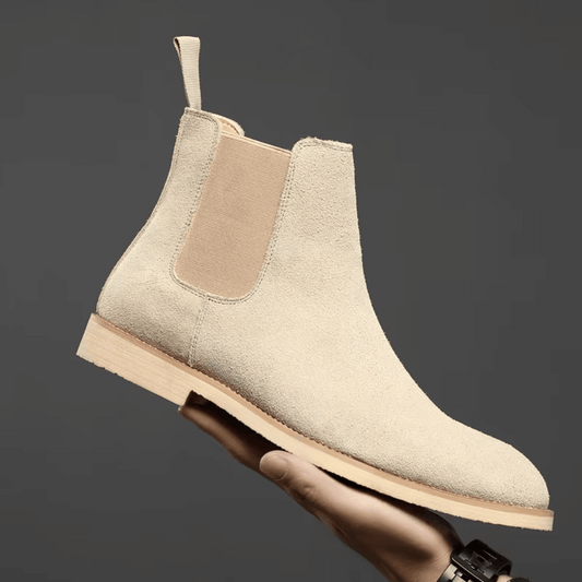 Men’s Suede Footwear Classic Slip Boots On Ankle Style for Casual and Smart-Casual Wear