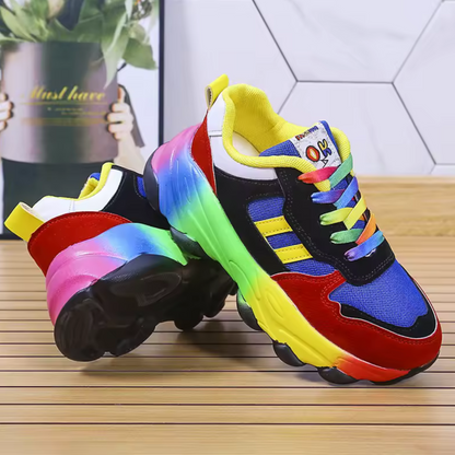 Women’s Faux Leather Chunky Platform Sneakers