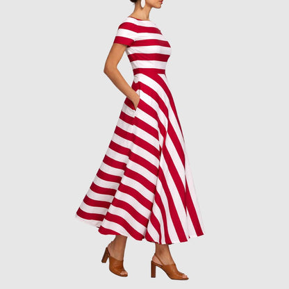 Zoé - Robe maxi à rayures