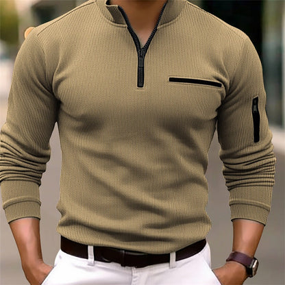 DUVAL PARIS™ | CHEMISE À MANCHES LONGUES AVEC ZIP