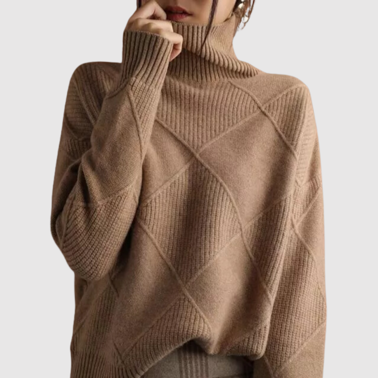 Amelia – Elegancki sweter z golfem