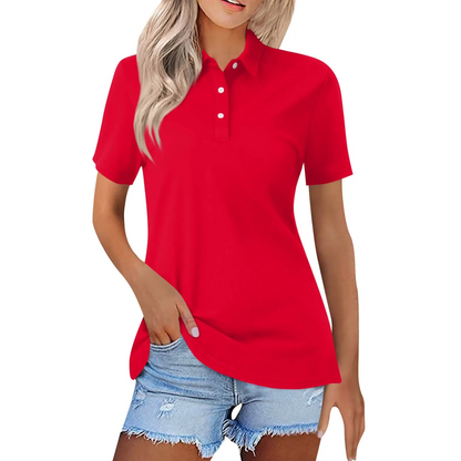 Polo léger Julia Femme - Élégance et Confort - Style Chic-T-Shirts pour Femmes-PARIS FEMME