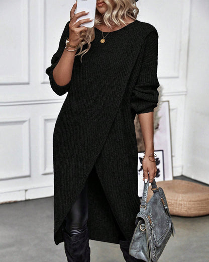 Kiara™ | Long, Simple Knit Dress for Women