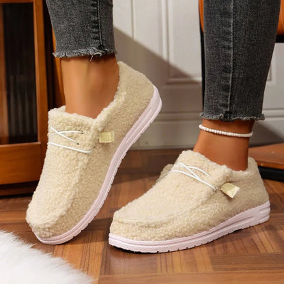 Mia – Women's Round Toe Flats with Slip-On Design
