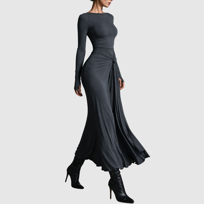 Zoé - Robe maxi élégante drapée