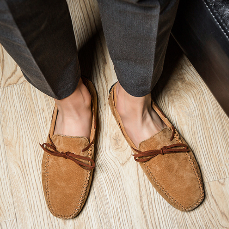 Ashton – Mocassins à lacets et semelle plate