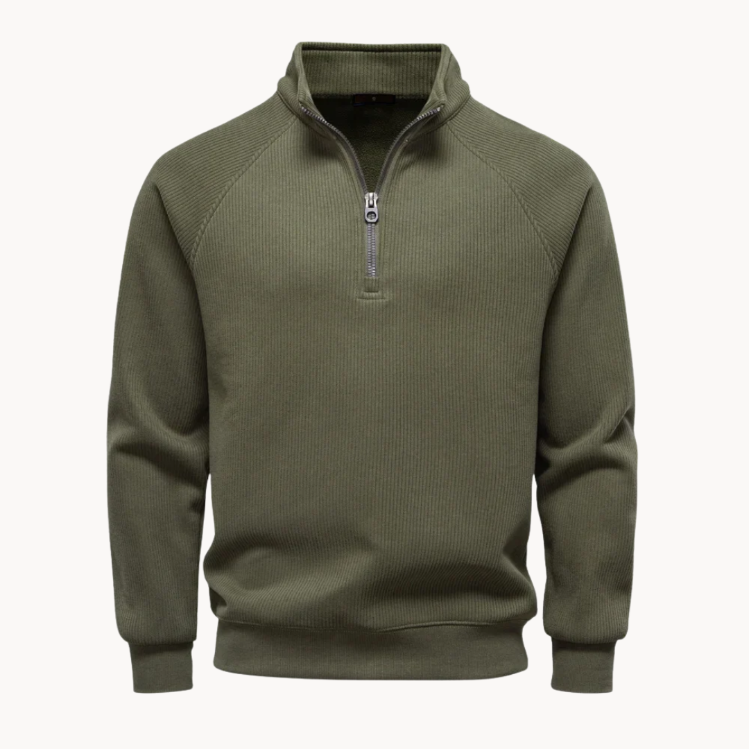 Matteo – Mens Cotton Blend Quarter Zip Jumper