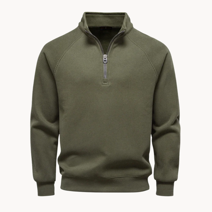 Matteo – Mens Cotton Blend Quarter Zip Jumper