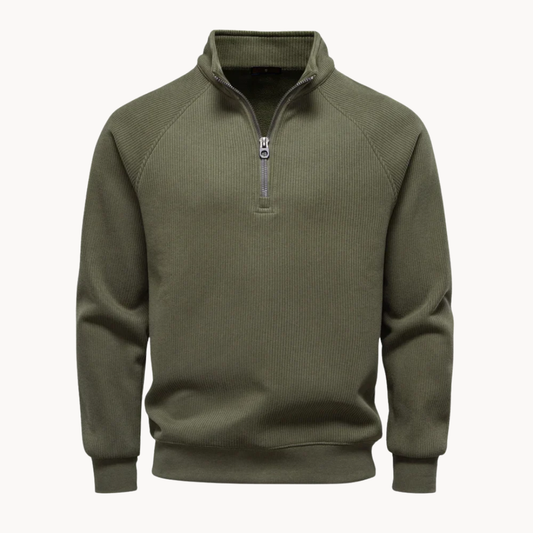 Matteo – Mens Cotton Blend Quarter Zip Jumper
