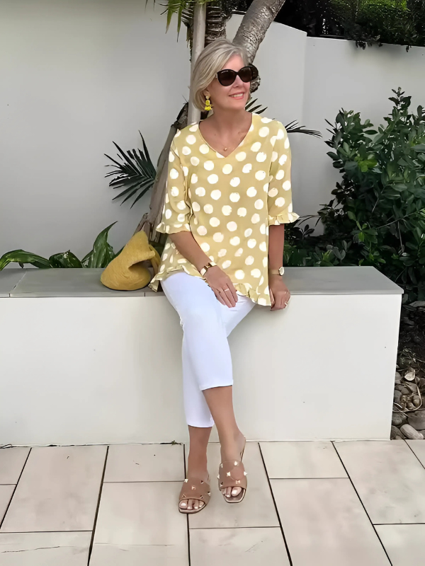 Dulce - Vintage trykket topp