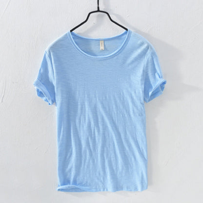Arnaud – Chemise à manches courtes et col rond à coupe ample