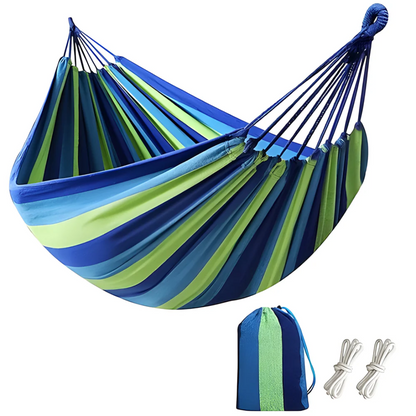 Multifunctional Hammock for Indoor & Outdoor Use | Breathable Fabric | Stable Design | 200 x 150 cm | 200 kg Capacity