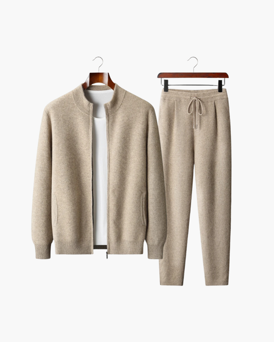 EXTRA FINE CASHMERE ZIP RELAXED SET