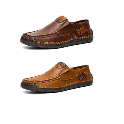 🔥Pustende kalveskinn🔥Klassiske, komfortable skinnsko for menn👞