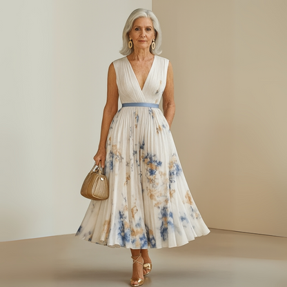 Flowy Sleeveless Summer Maxi Dress