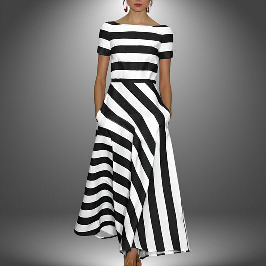 DIANE™ – Chic Striped Dress for Effortless Style
