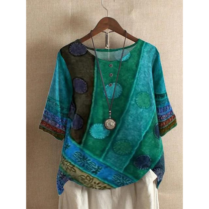 Valerie - Multicolored Boho Top