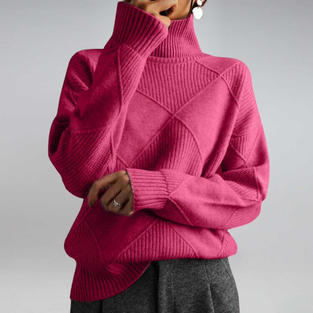 Weicher Damen Rollkragenpullover – Bequem, Warm & Elegant