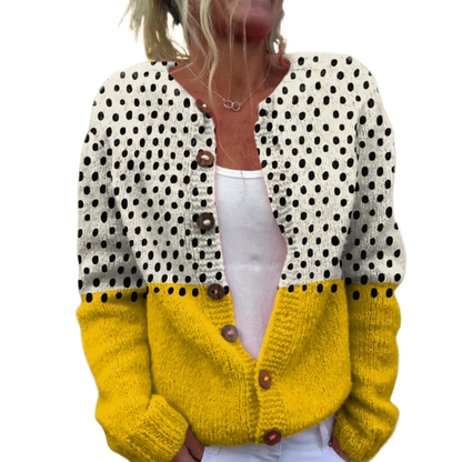 Sarah - Vintage Lente Vest s květinovým potiskem
