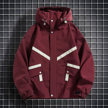Rafferty – Long Sleeve Hooded Jacket With Pockets And Zipper