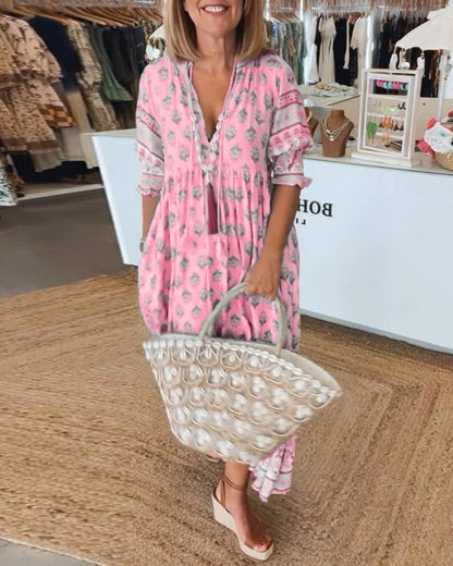 Boho Midi Tassel Dress