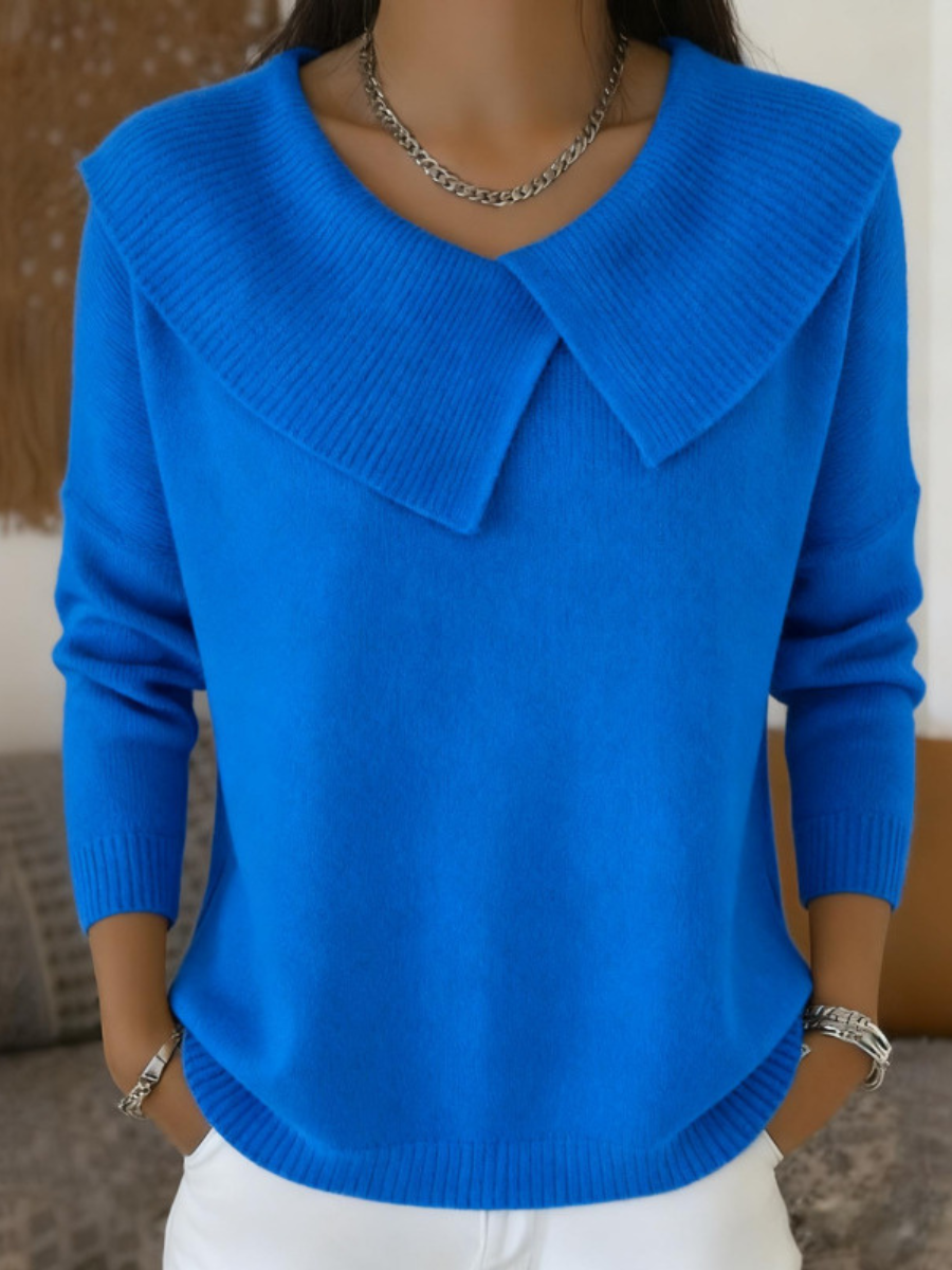 Lucia | Pullover mit weichem Kragen