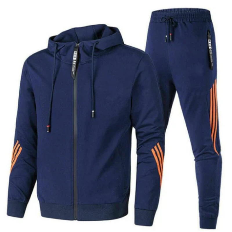 Branson | Men modern Streetwear bluza z kapturem set