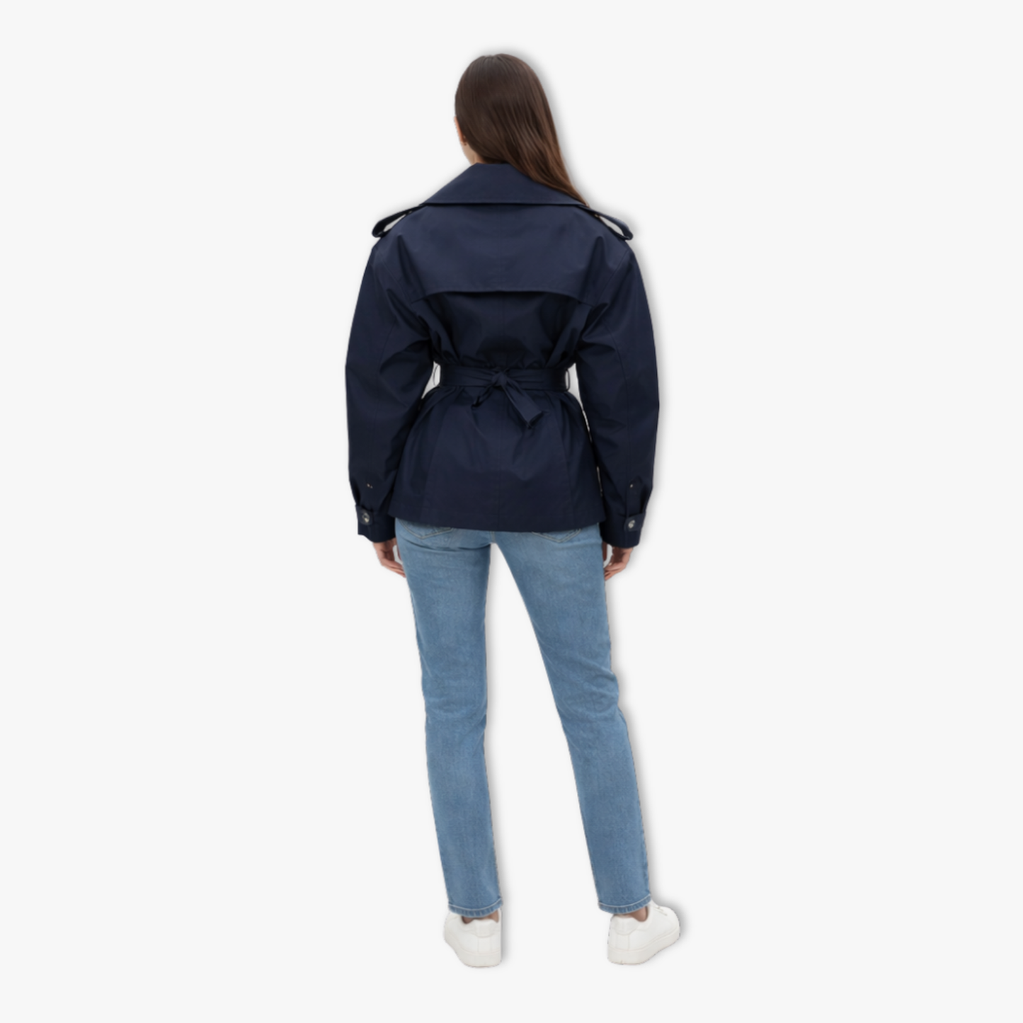 Edita - Jakna od vjetrootporne tkanine s reverima i dugim rukavima
