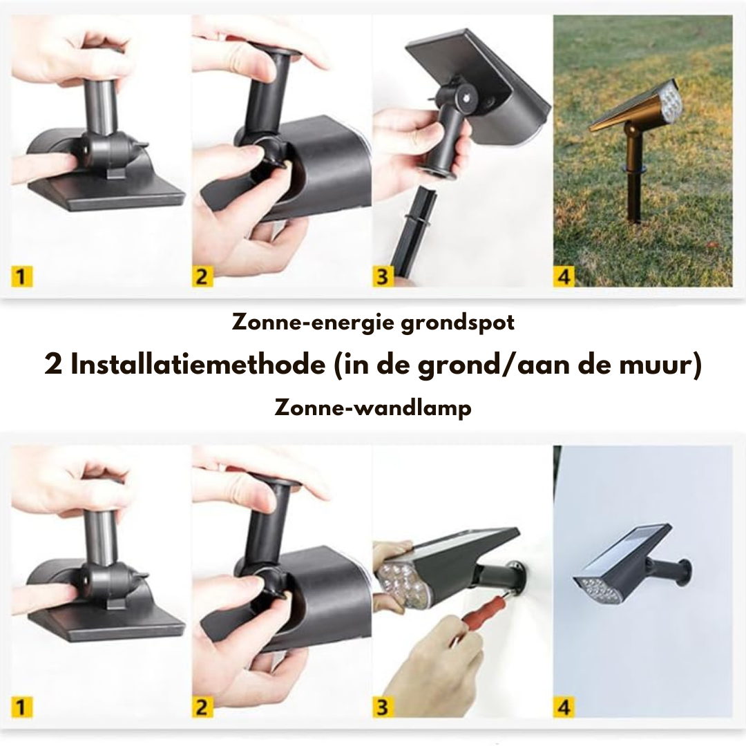 Solentra | Stijlvolle Waterdichte Solar Tuinlamp