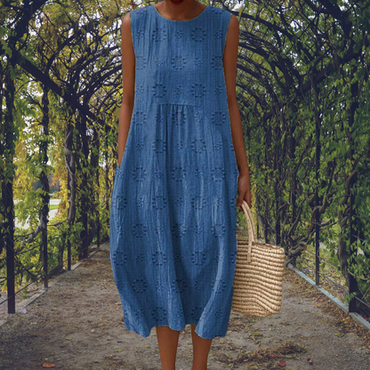 Linda – Sleeveless Flowing Midi Dress