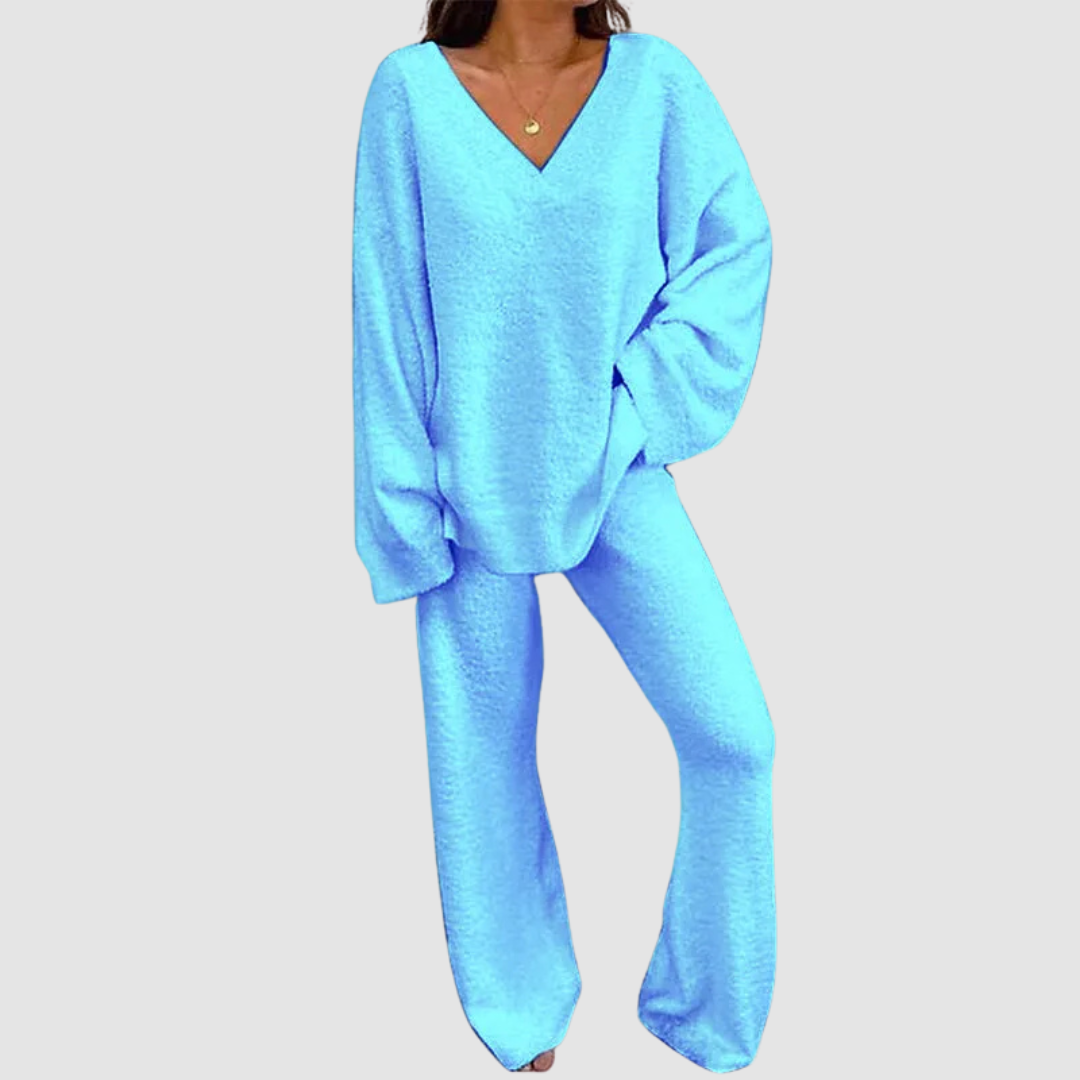 Carla™ V-Neck Long Sleeve Sweater & Pants Set