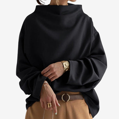 Celeste - Long sleeve oversized sweater with turtleneck
