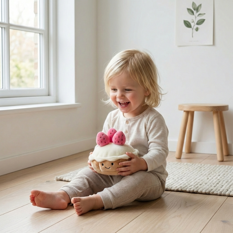 StrawberryTart – Roze Aardbeientaart Knuffel