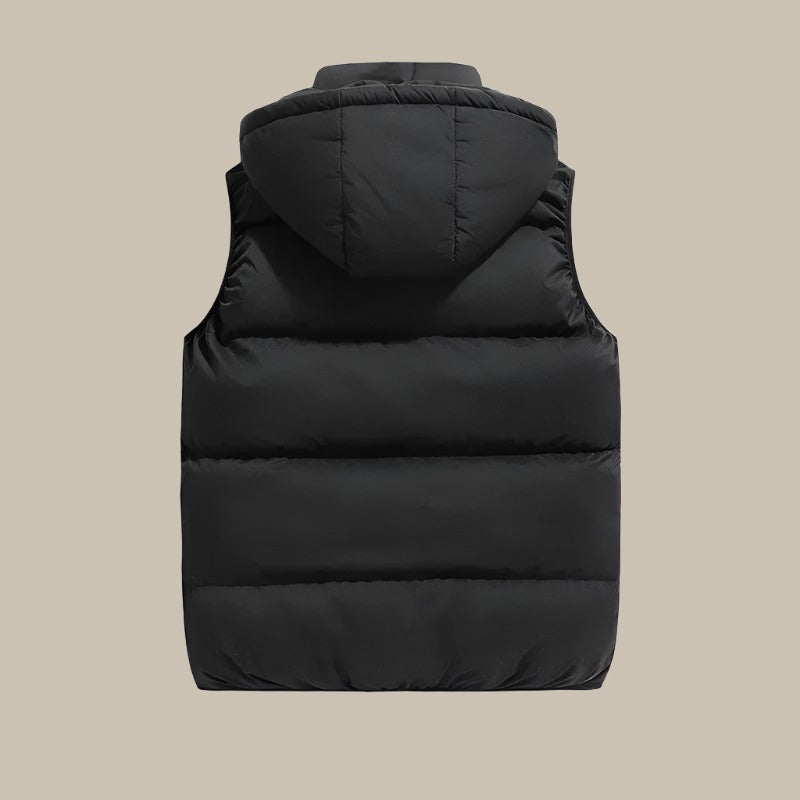 Men's Sleeveless Vests Jacket with Hooded