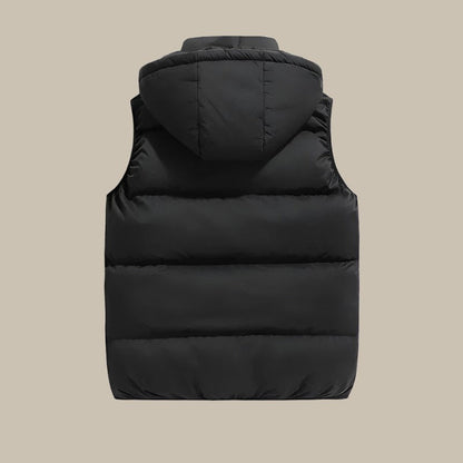 Men's Sleeveless Vests Jacket with Hooded