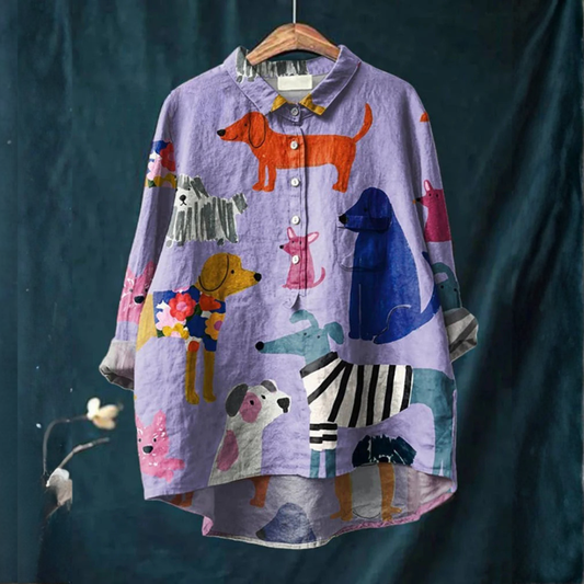 Emma | Buntes Welpen T-Shirt