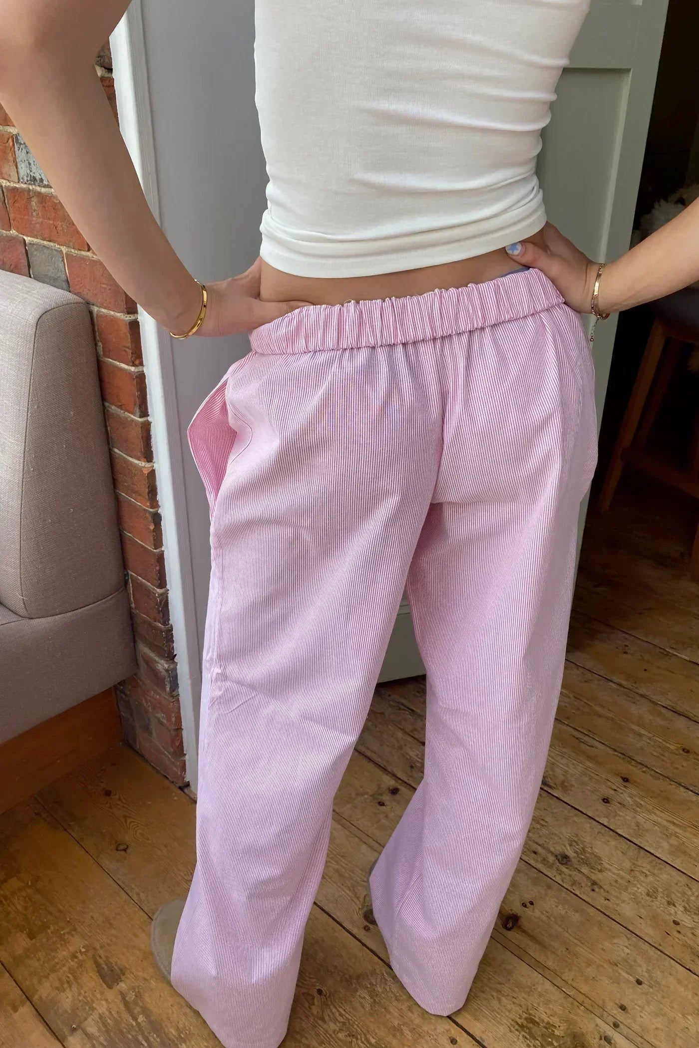 Lounge Pants – Wide Leg – Elastic Waist