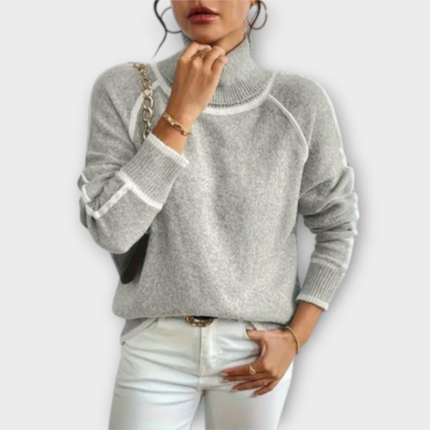 Aurora - Casual Roll Neck Jumper