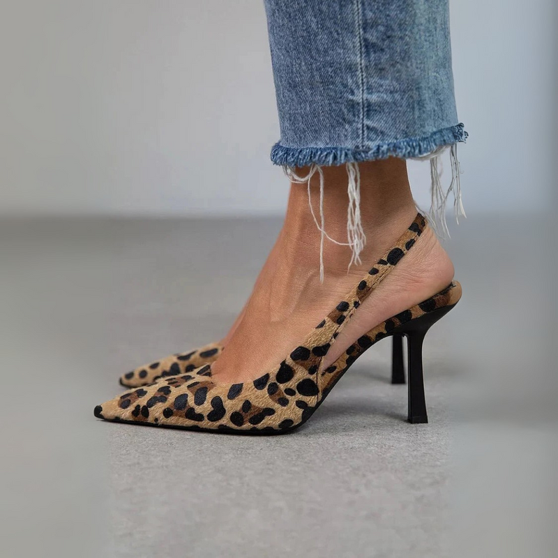 Ania - Décolleté Con Punta Affusolata E Stampa Leopardata